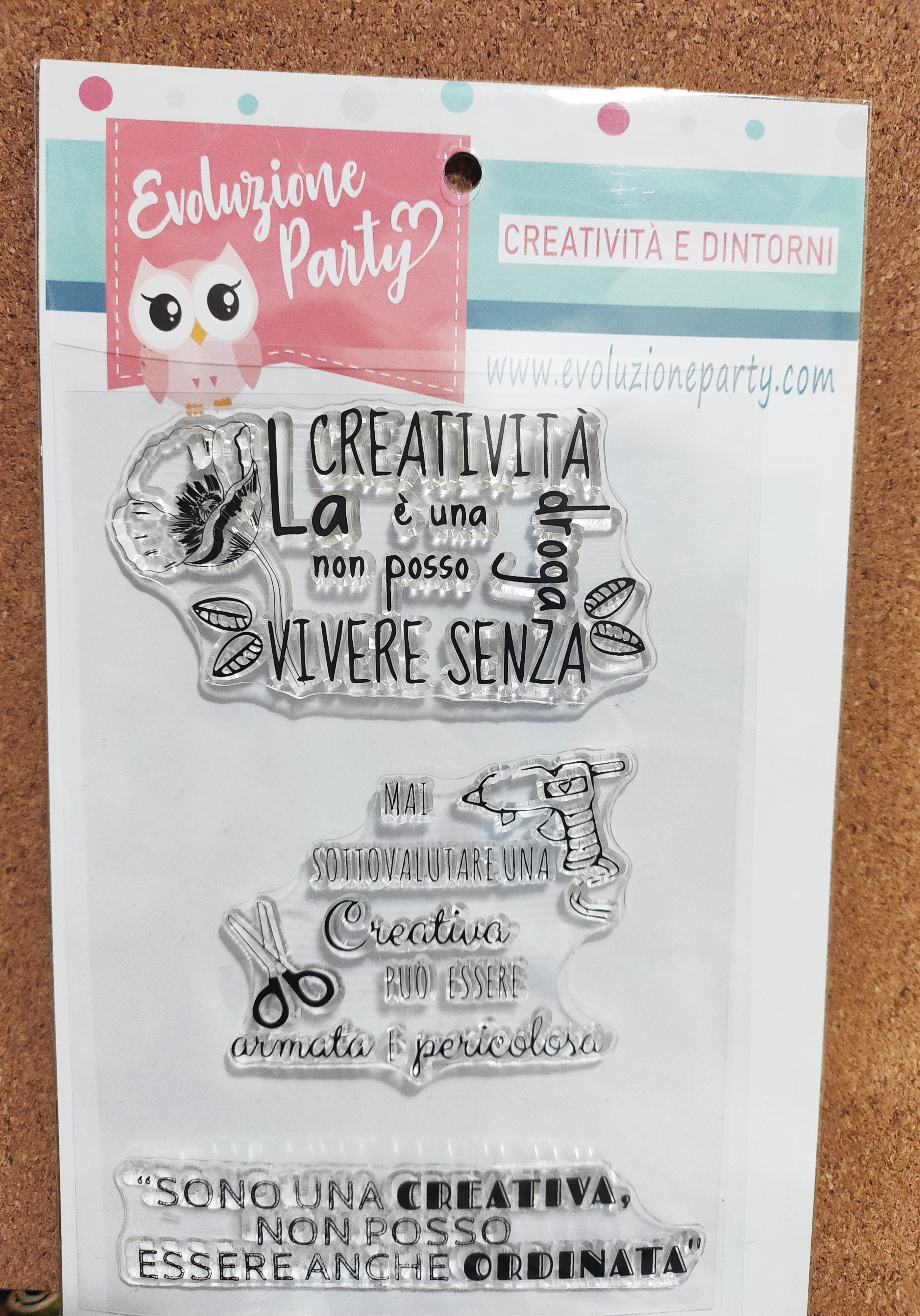 Clear Stamps Sentiments - Evoluzione Party - Creatività e dintorni