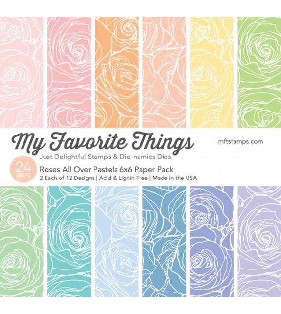 ROSES ALL OVER PASTELS BY MY FAVOURITE THINGS