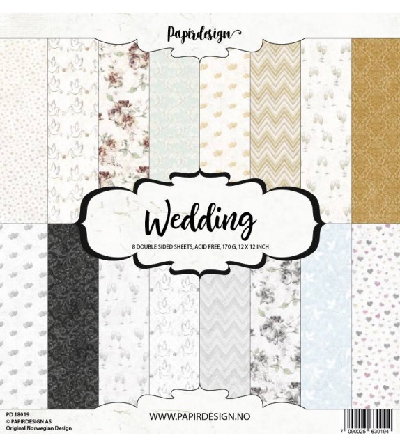 Papirdesign Wedding 12x12 Inch Paper Pack