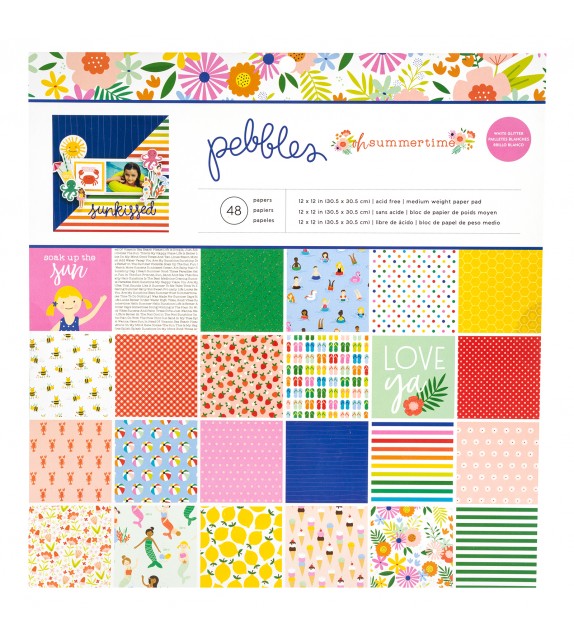 PEBBLES 12 X 12 – PAPER PAD – OH SUMMERTIME