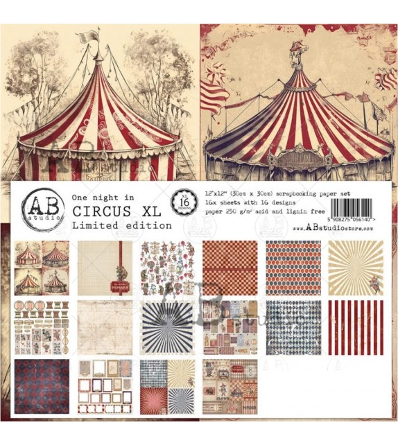 AB Studio - "One night in Circus" paper XL bundle